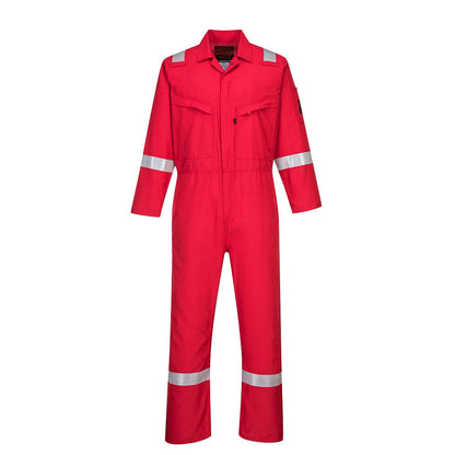 Portwest Araflame Silver Coverall AF73 - Red - Customisable Coveralls
