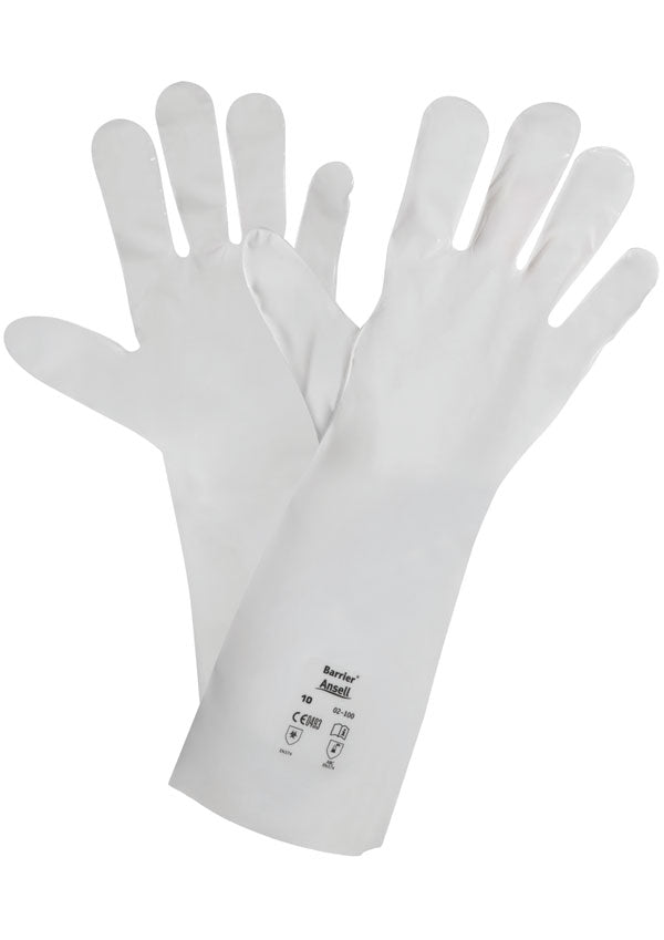 Ansell Barrier Gloves - White - Customisable Gloves
