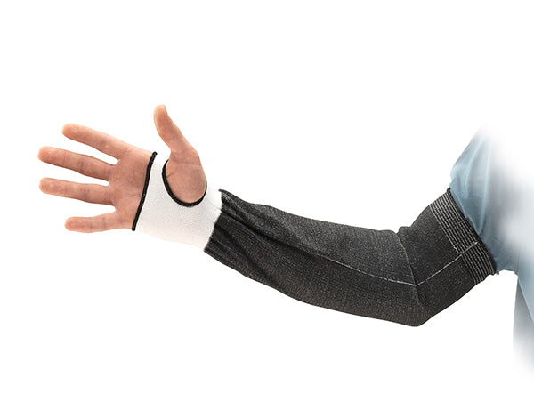 Ansell Hyflex &quot; Sleeve Wide Th - Black White 18&quot; - Customisable Cut Resistant