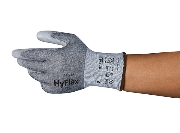 Ansell Hyflex Gloves - Grey - Customisable Cut Resistant