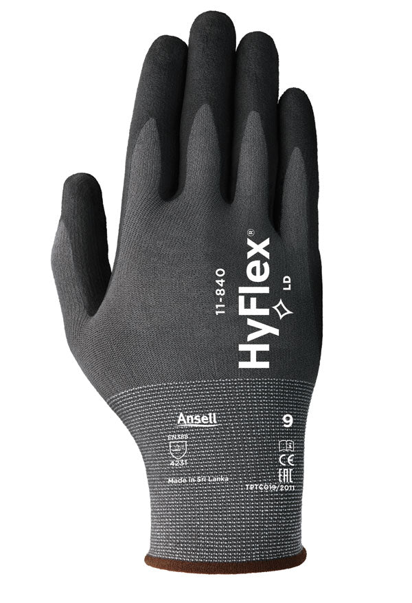 Ansell Hyflex Glove - Black - Customisable Nitrile