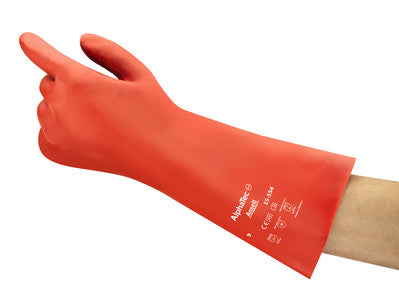 Ansell Alphatec Glove - Red - Customisable Chemical