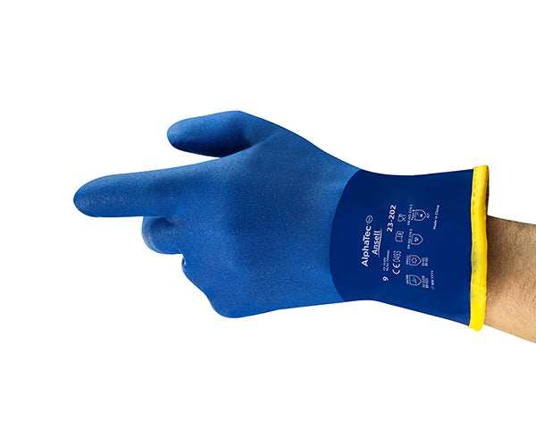 Ansell Alphatec Glove - Blue - Customisable PVC