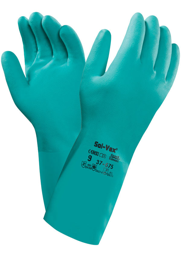 Ansell Solvex Glove - Green - Customisable Latex