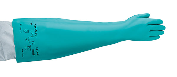 Ansell Alphatec Gauntlet Glove - Blue - Customisable Welders Gauntlets