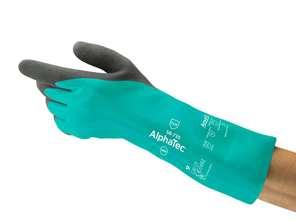 Ansell Alphatec Gloves - Green L - Customisable Cut Resistant