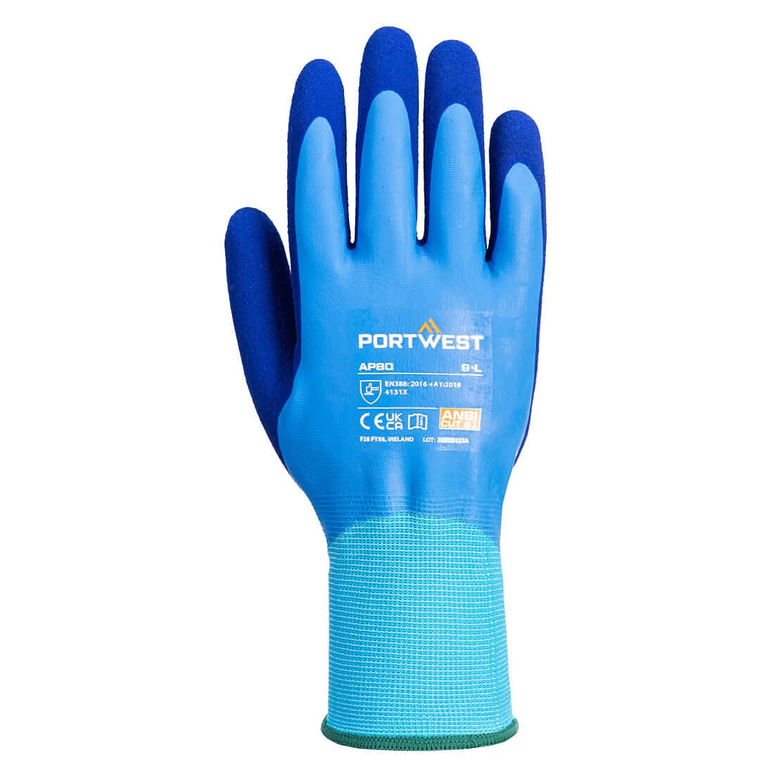 Portwest Liquid Pro Glove AP80 - Blue - Customisable Hand Protection