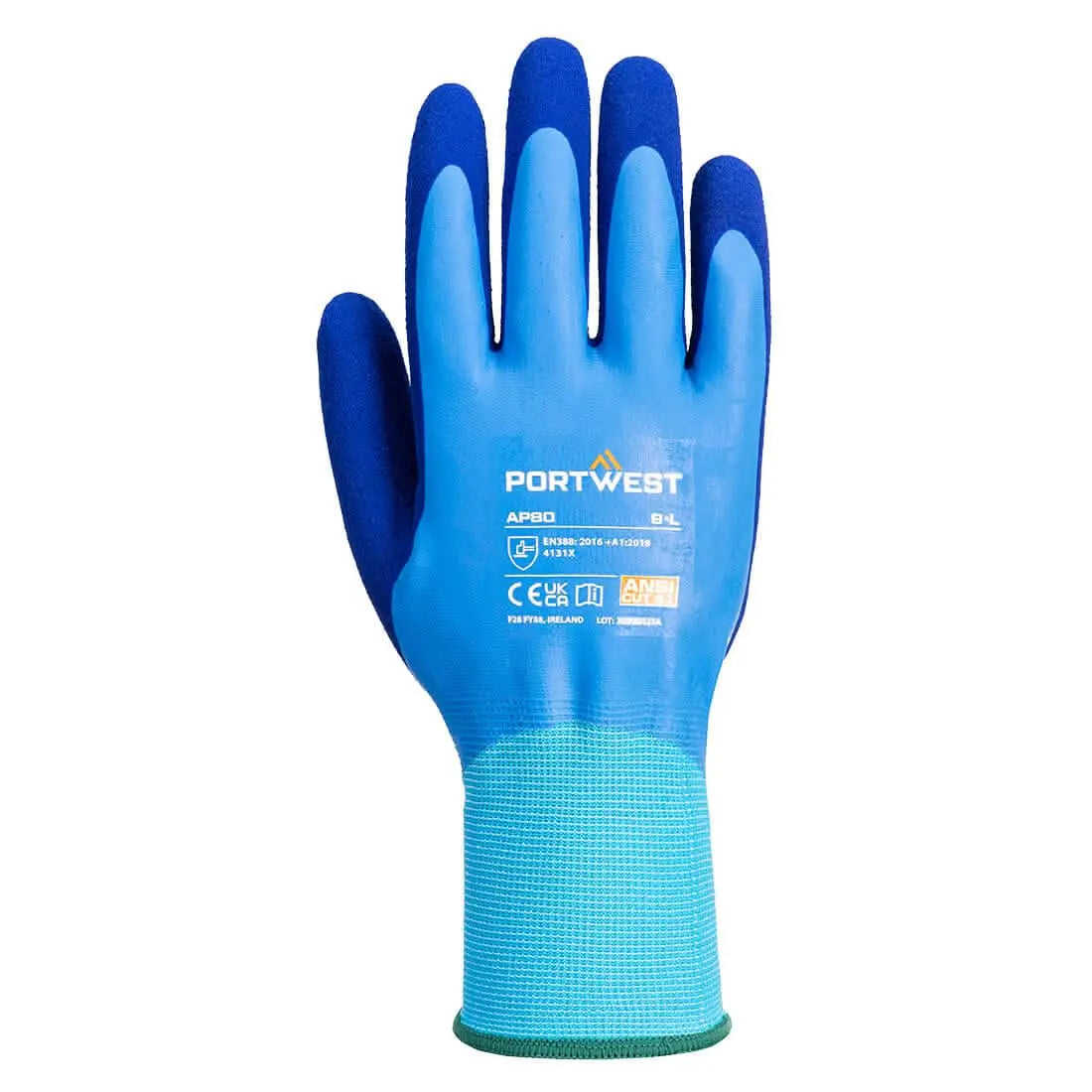 Grip 13 Latex Foam Aqua Glove Ap80 - Blue - Customisable Grip Gloves
