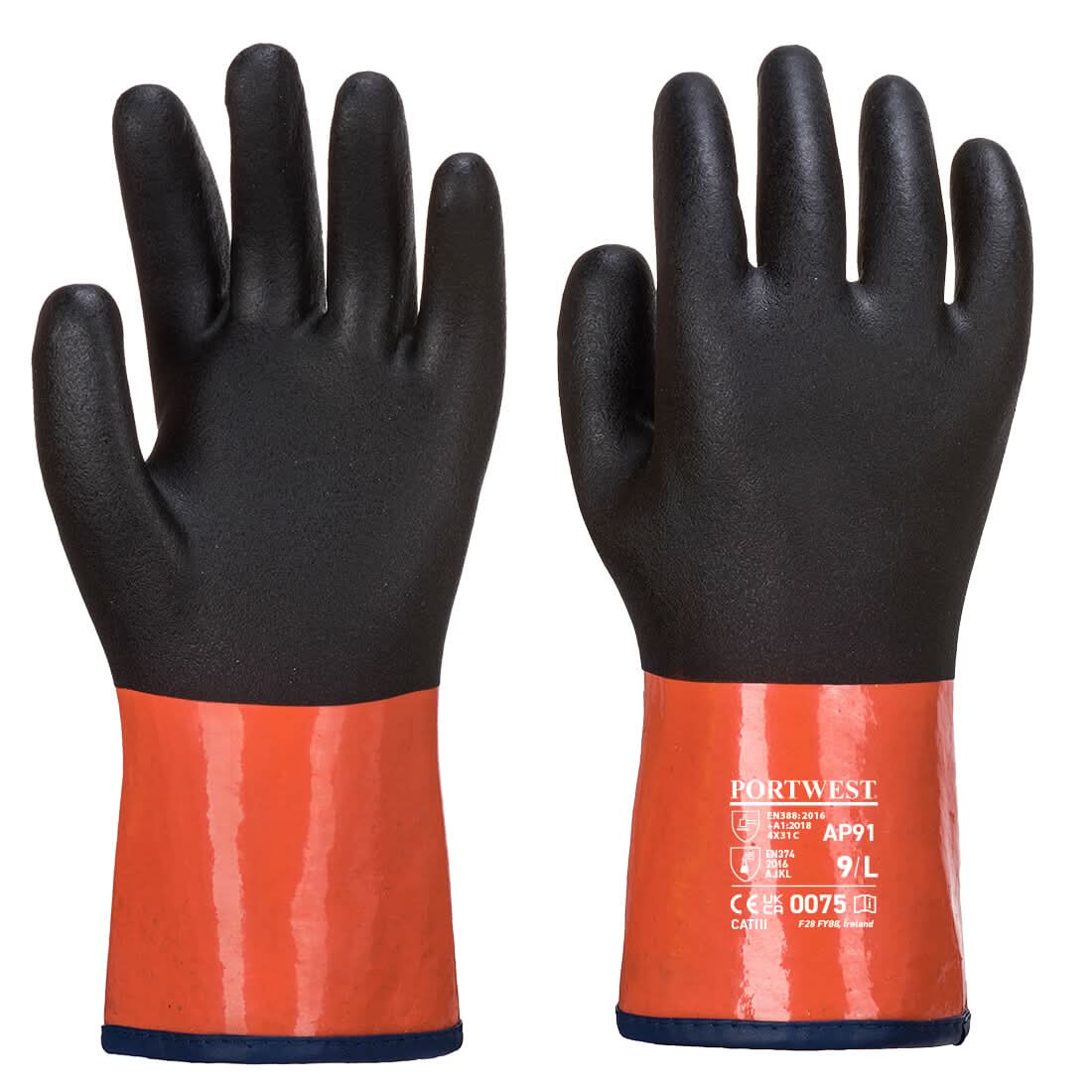 Portwest Chemdex Pro Glove AP91 - Black Orange - Customisable