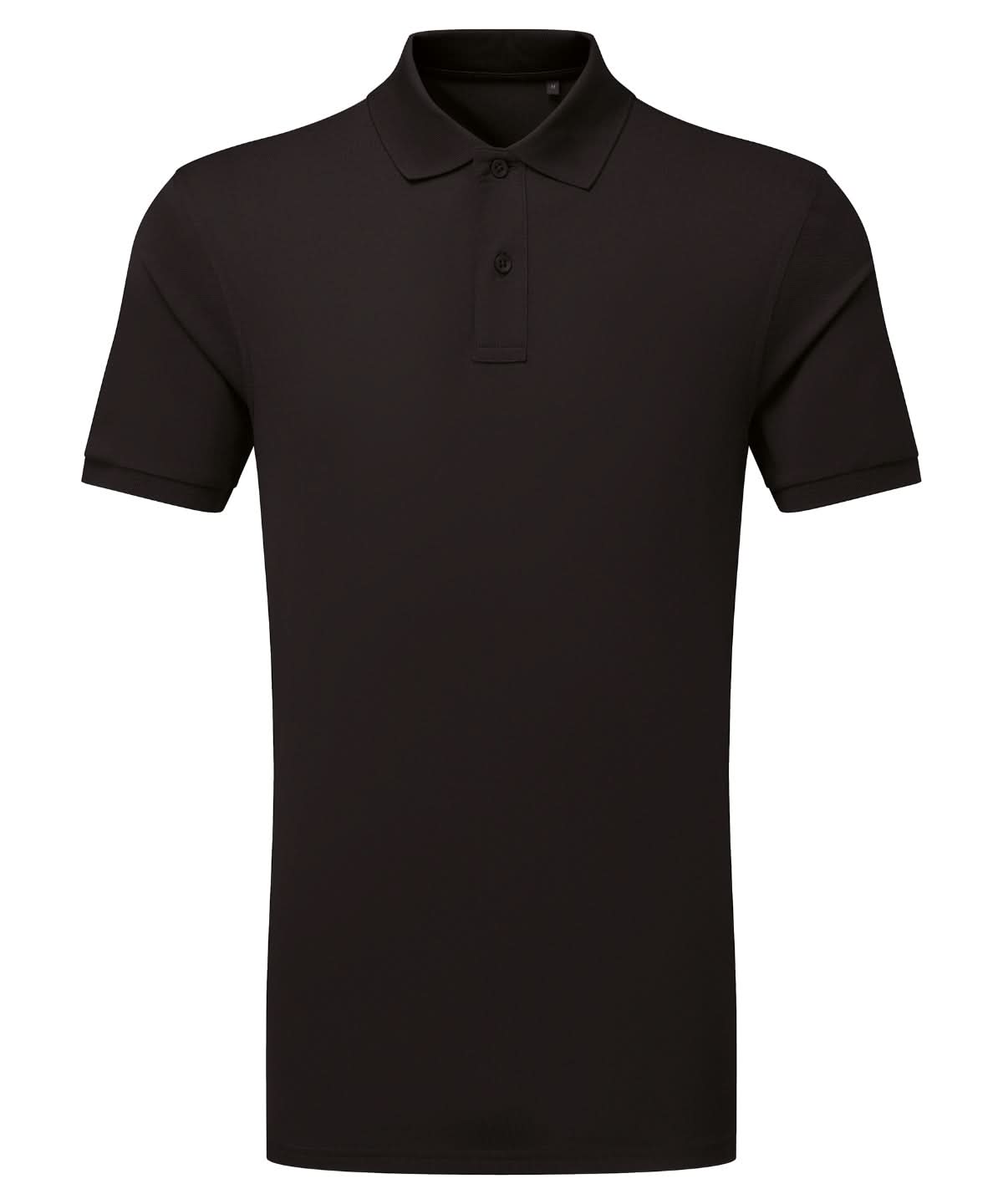 Asquith &amp; Fox Cationic recycled polyester polo AQ001 - Black - Customisable Polos