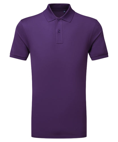 Asquith &amp; Fox Cationic recycled polyester polo AQ001 - Purple - Customisable Polos