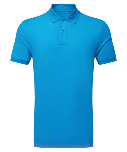 Asquith &amp; Fox Cationic recycled polyester polo AQ001 - Sapphire - Customisable Polos