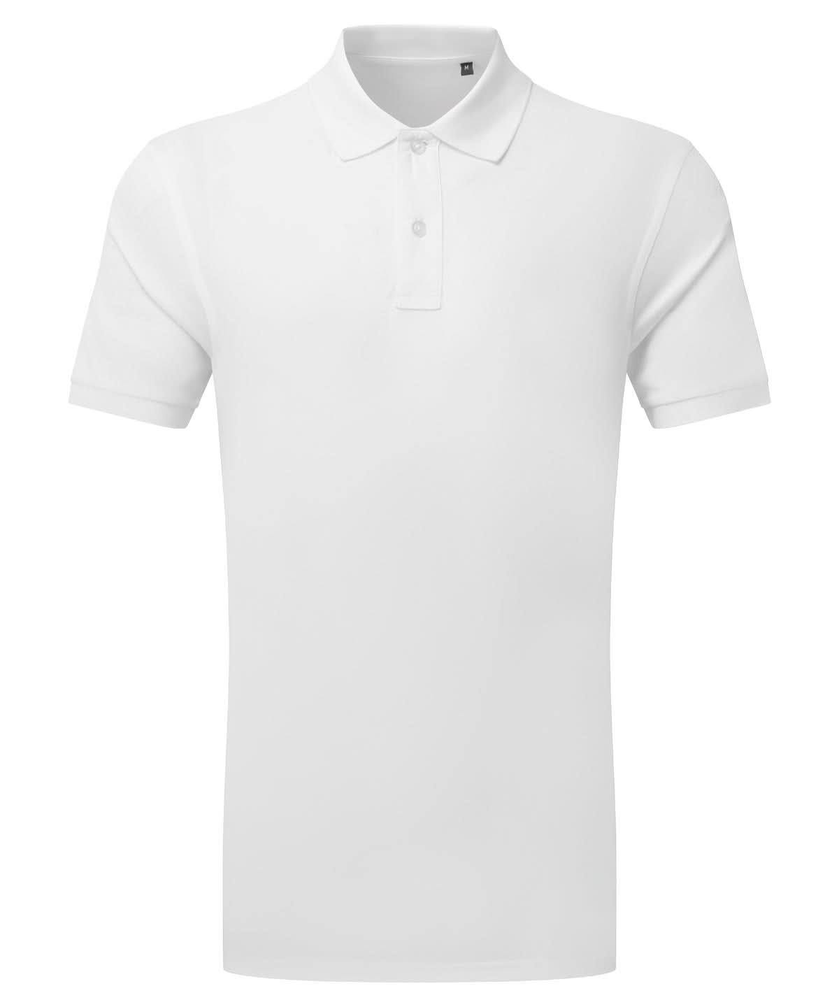 Asquith &amp; Fox Cationic recycled polyester polo AQ001 - White - Customisable Polos