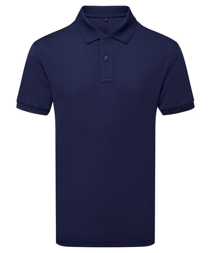 Asquith &amp; Fox Mens GlacierTech polo AQ002 - Navy - Customisable Polos