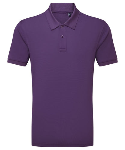 Asquith &amp; Fox Mens GlacierTech polo AQ002 - Purple - Customisable Polos