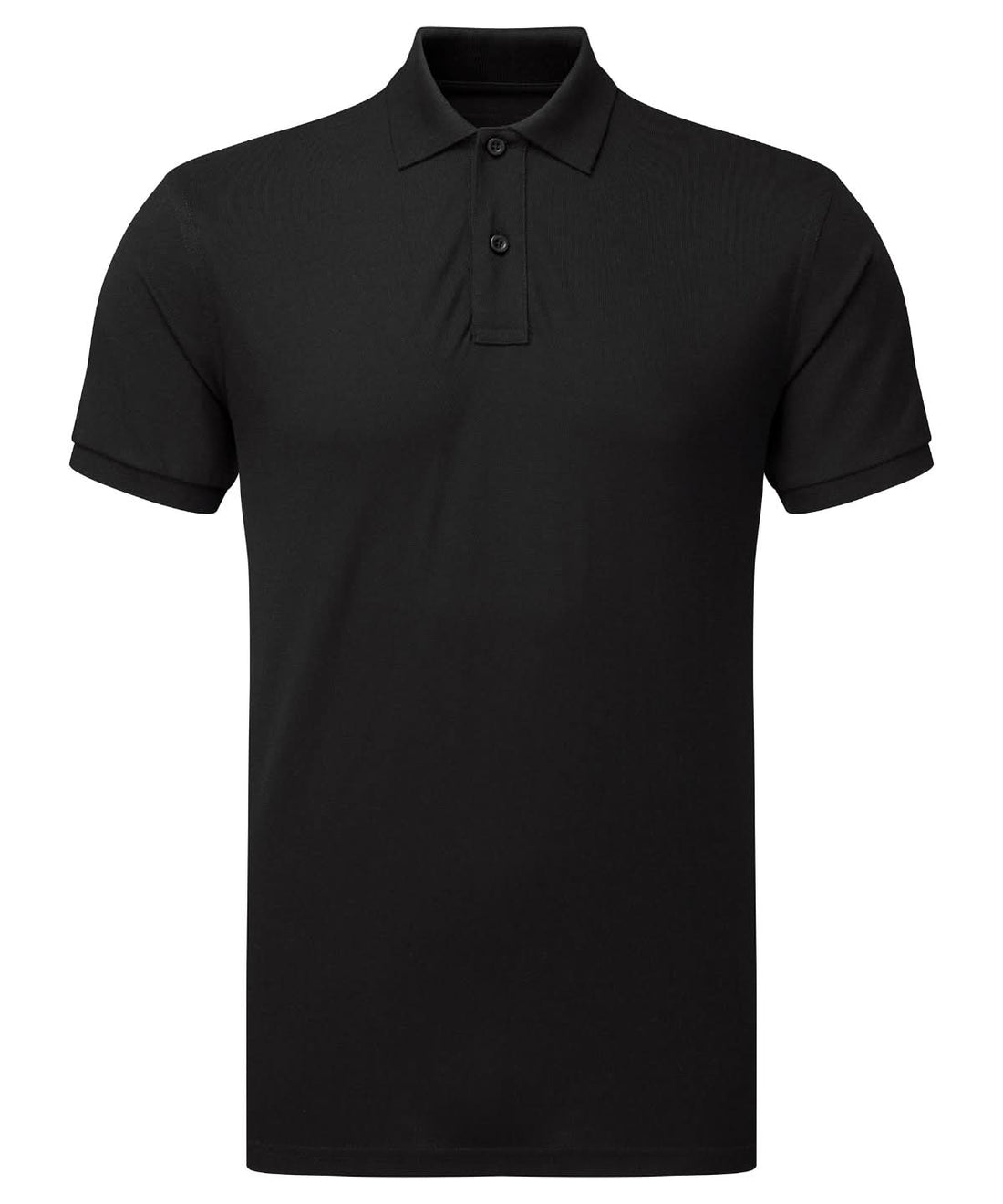 Asquith &amp; Fox Asquith Fox Mens polycotton blend polo Black AQ015 - Black - Customisable Polos