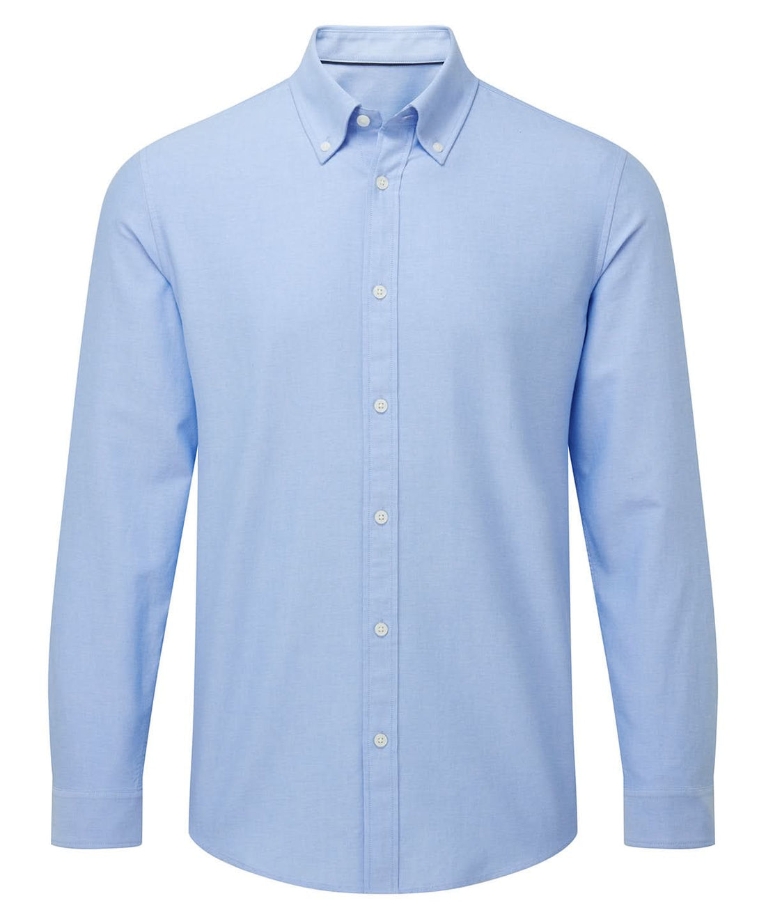 Asquith &amp; Fox Mens cotton long sleeve Oxford shirt AQ039 - Light Blue - Customisable Shirts