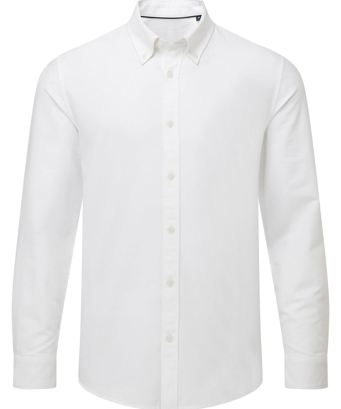 Asquith &amp; Fox Mens cotton long sleeve Oxford shirt AQ039 - White - Customisable Shirts