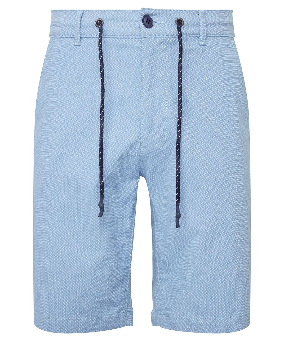Asquith &amp; Fox Mens everyday chino shorts AQ057 - Blue - Customisable Shorts
