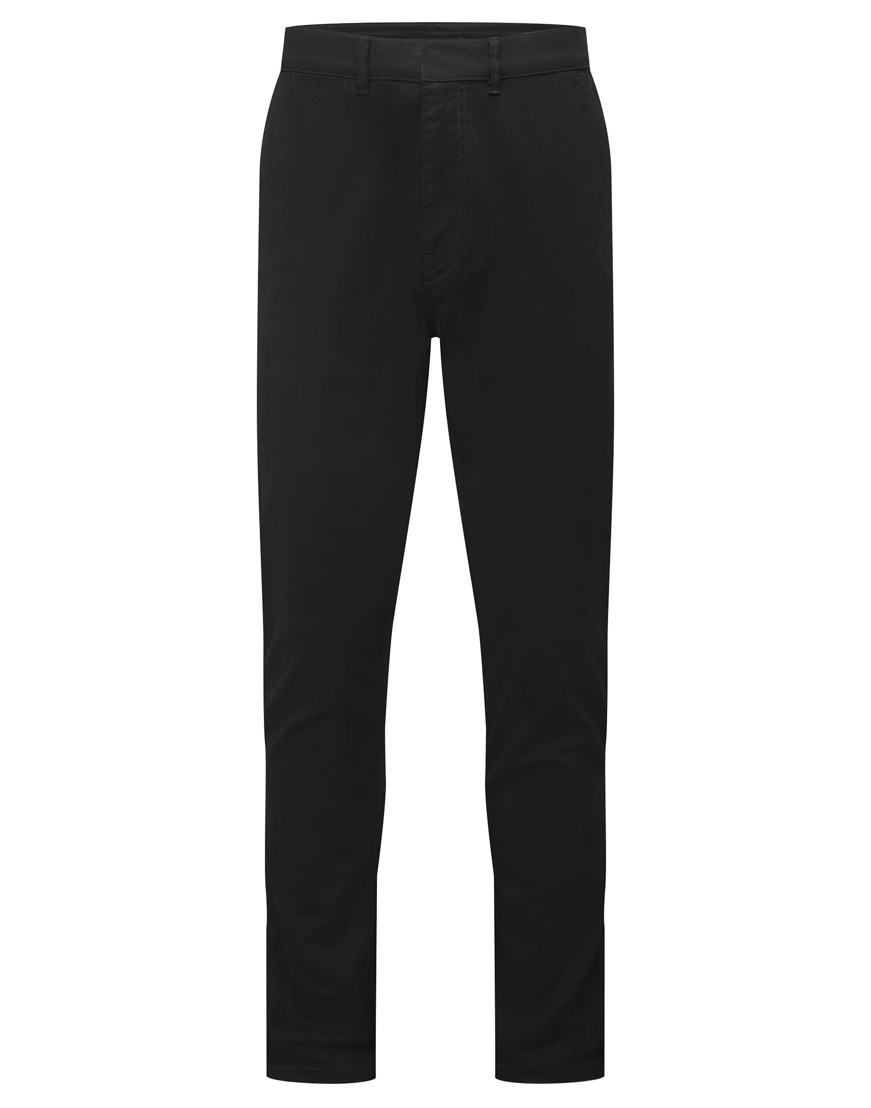 Asquith &amp; Fox Mens lightweight chinos AQ059 - Stay Black - Customisable Chinos