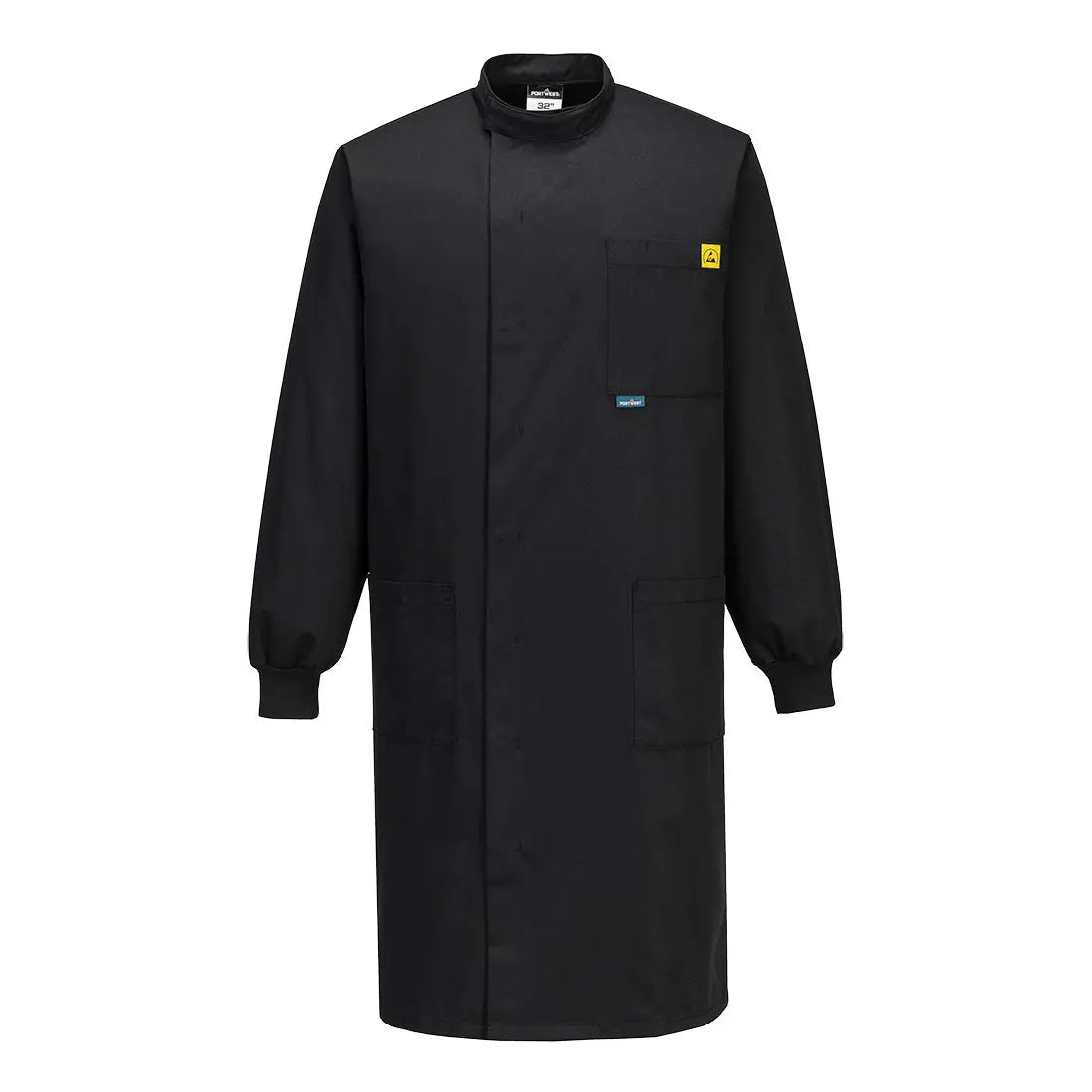 Anti Static Esd Howie Coat - Black - Customisable Coats