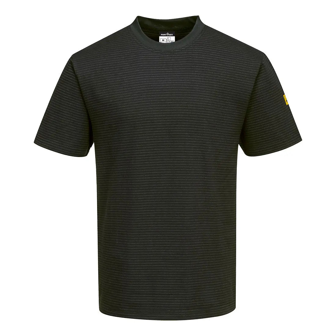 Anti Static Esd T Shirt S/S - Black - Customisable T-Shirts