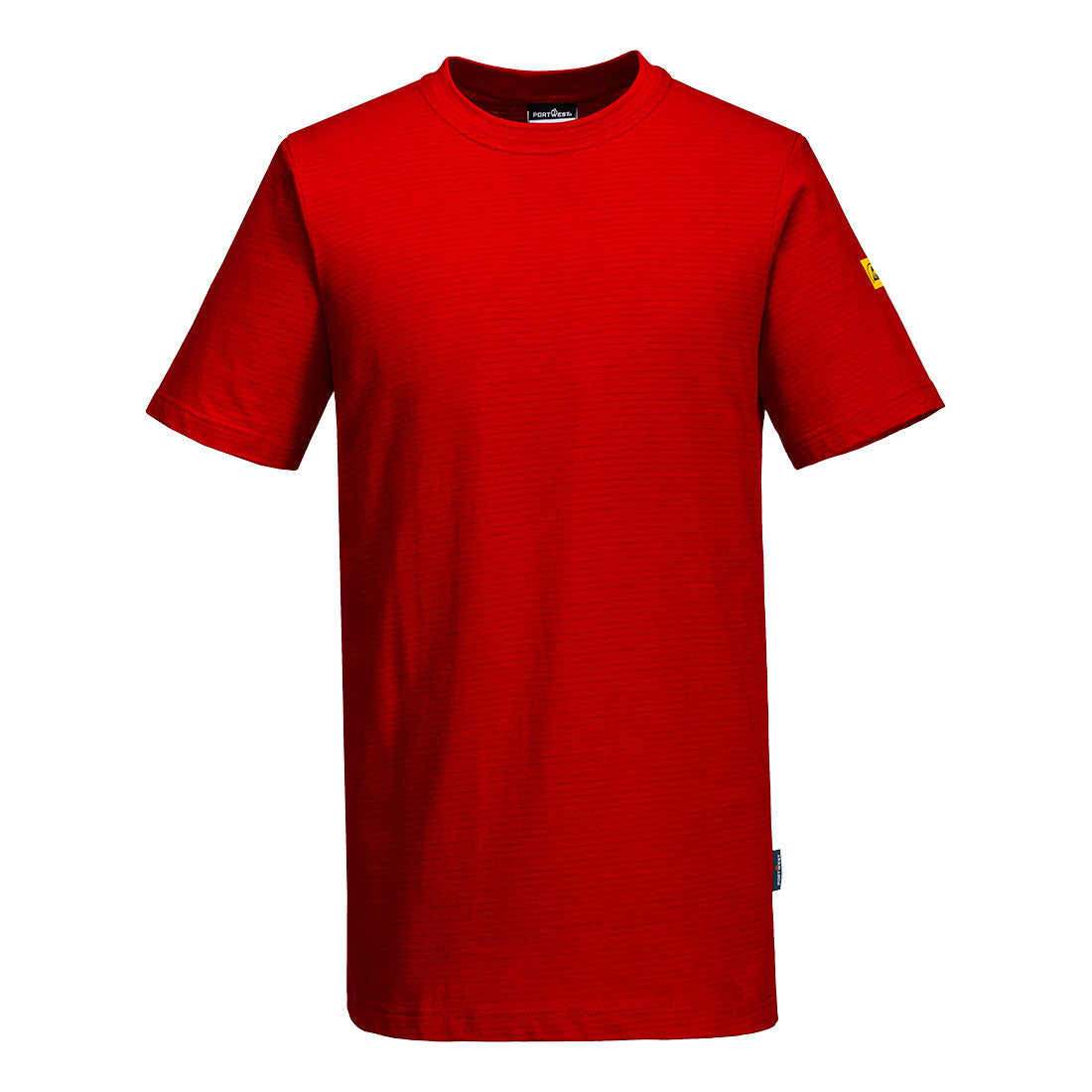 Portwest Anti-Static ESD T-Shirt S/S as20 - Deep Red - Customisable T-Shirts