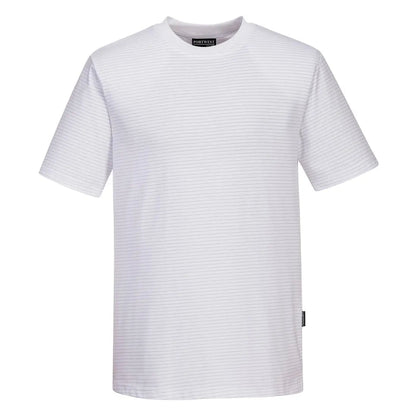 Anti Static Esd T Shirt S/S As20 - White - Customisable T-Shirt