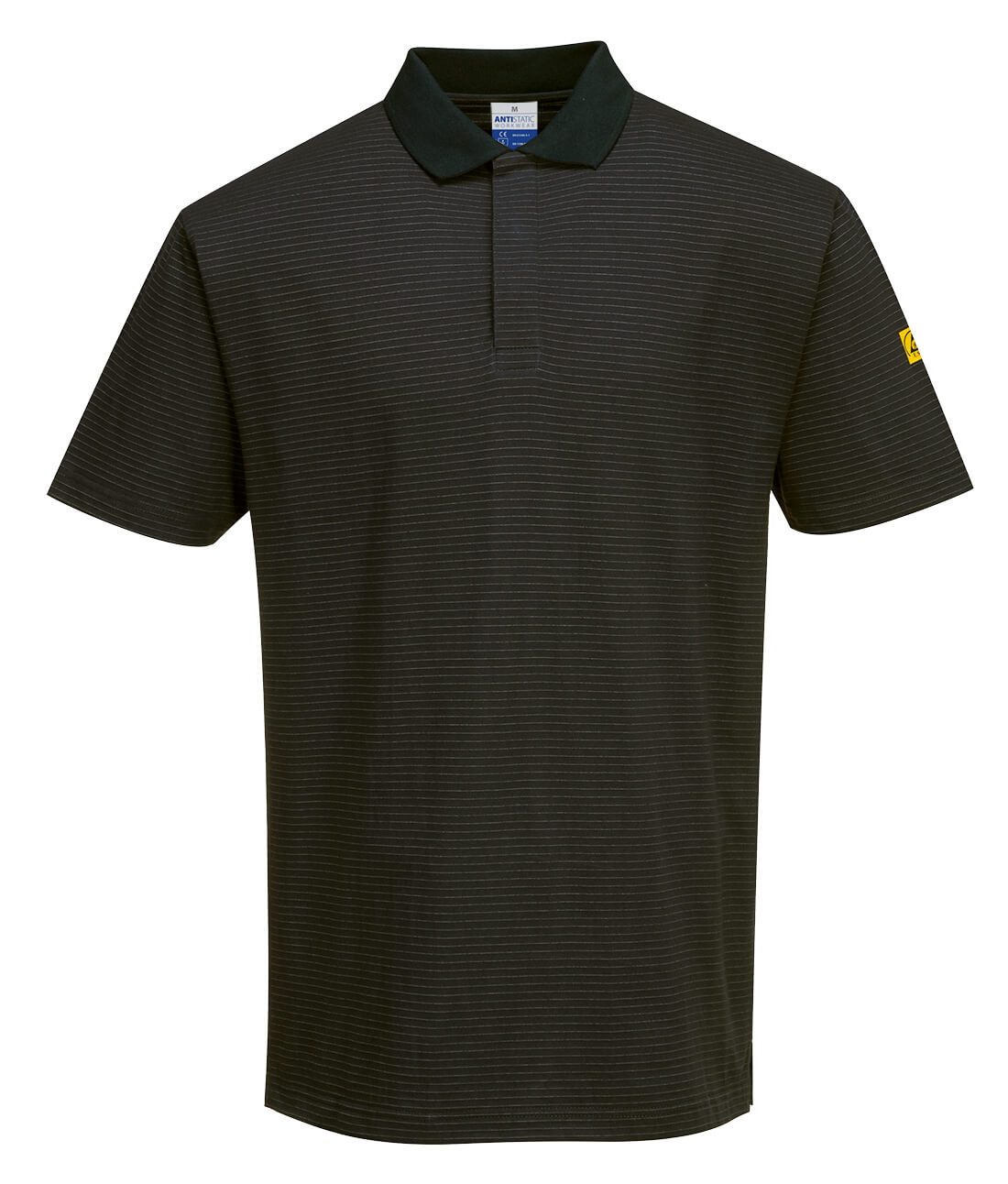 Portwest Anti-Static ESD Polo Shirt S/S - Black - Customisable