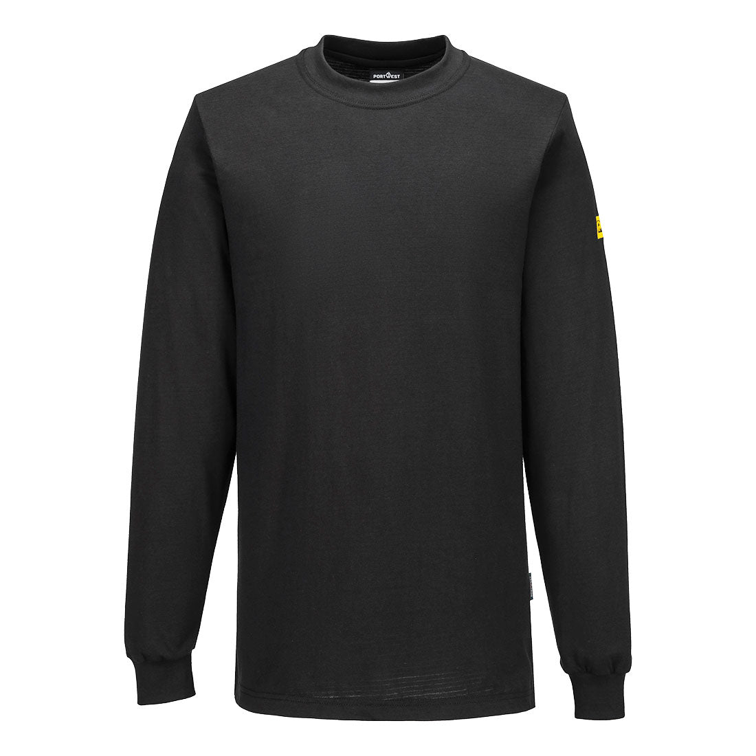 Portwest Anti-Static ESD T-Shirt L/S - Black - Customisable