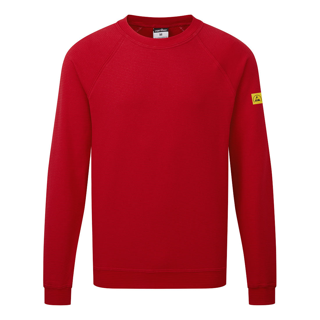 Portwest Anti-Static ESD Sweatshirt as24 - Deep Red - Customisable Sweatshirts
