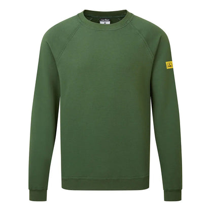 Anti Static Esd Sweatshirt As24 - Forest Green - Customisable Sweatshirts