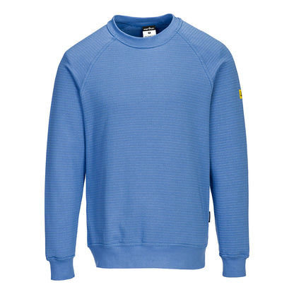 Portwest Anti-Static ESD Sweatshirt as24 - Hamilton Blue - Customisable Sweatshirts