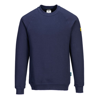 Portwest Anti-Static ESD Sweatshirt as24 - Navy - Customisable Sweatshirts