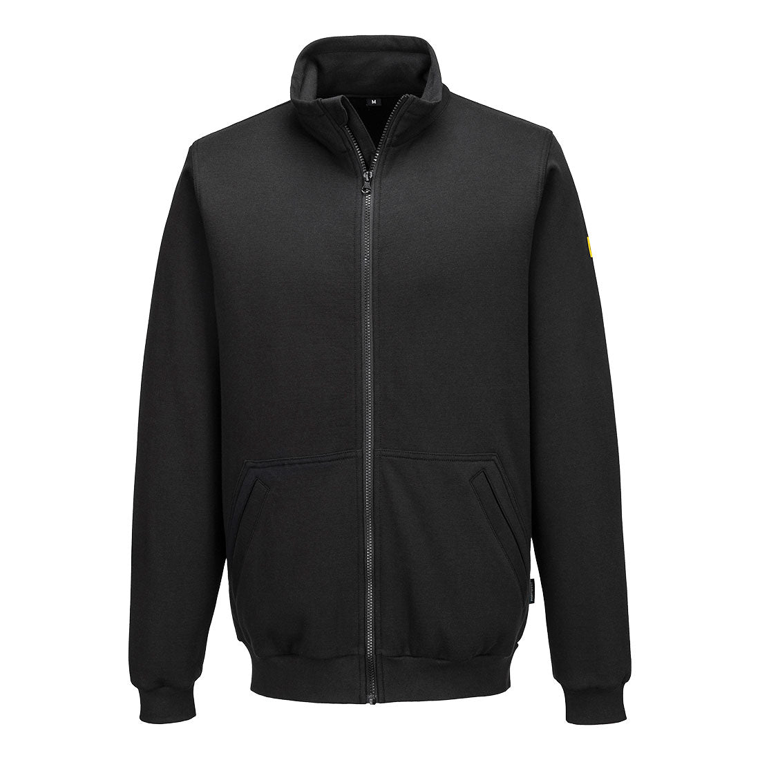 Portwest Anti-Static ESD Zip Sweatshirt - Black - Customisable