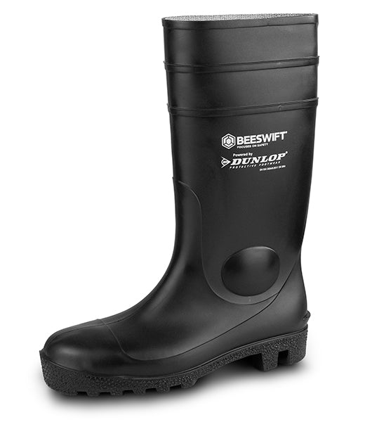 Dunlop Beeswift Aston Full Safety Wellingtons - Black - Customisable Wellingtons