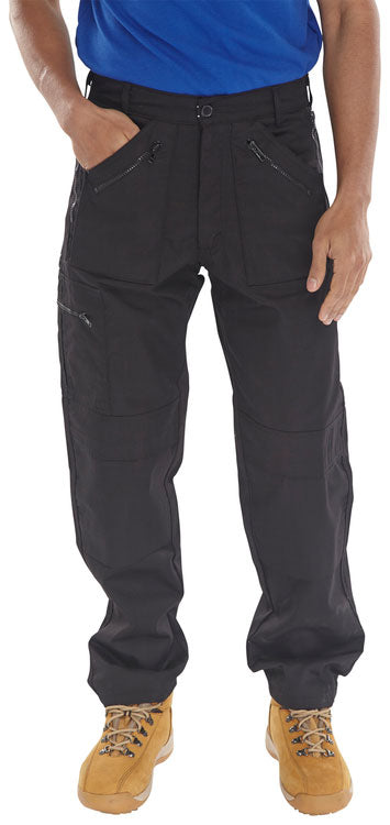 Beeswift Action Work Trousers - Black - Customisable Trousers