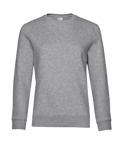 B&amp;C Collection Queen crew neck B010F - Heather Grey - Customisable Sweatshirts