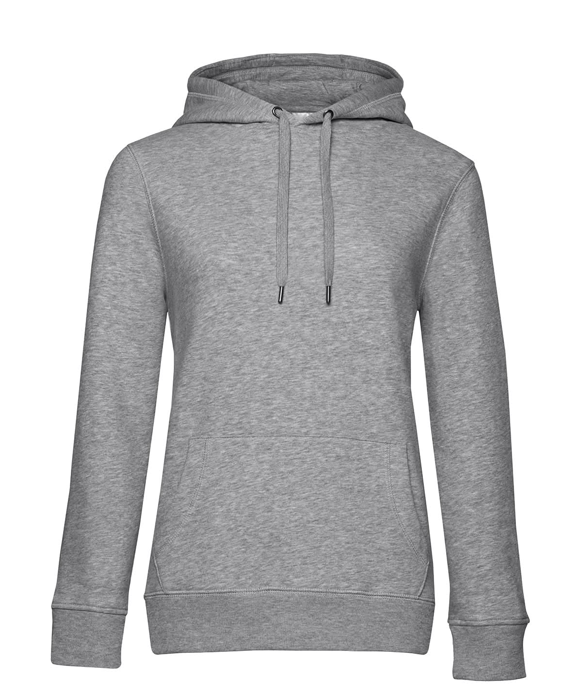 B&amp;C Collection Queen hooded B011F - Heather Grey - Customisable Hoodies