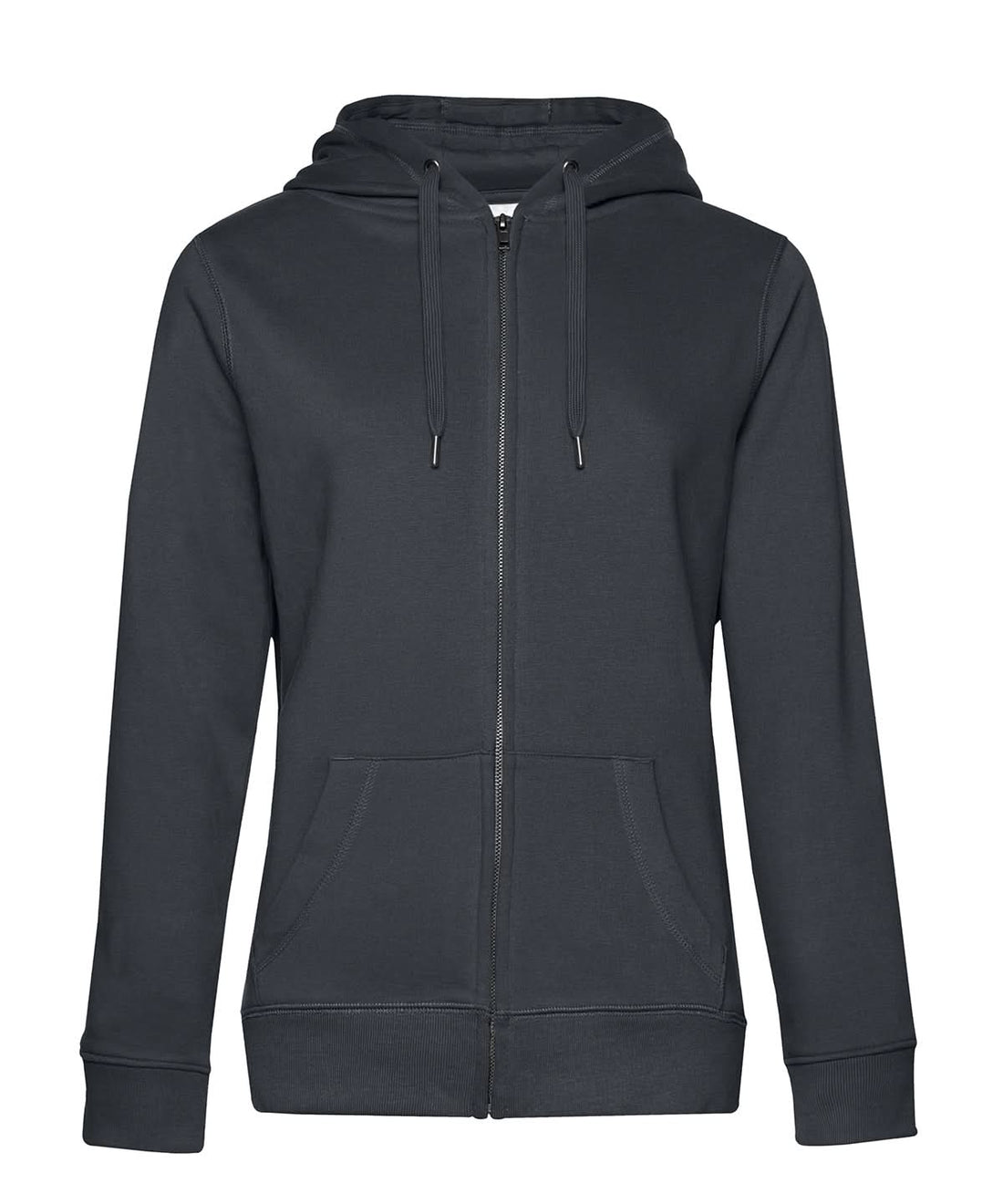 B&amp;C Collection Queen zipped hooded B012F - Asphalt - Customisable Hoodies
