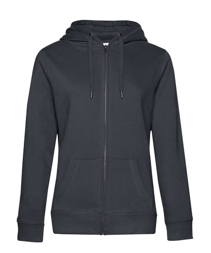 B&amp;C Collection Queen zipped hooded B012F - Asphalt - Customisable Hoodies