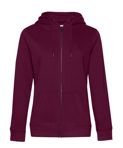 B&amp;C Collection Queen zipped hooded B012F - Dark Cherry - Customisable Hoodies