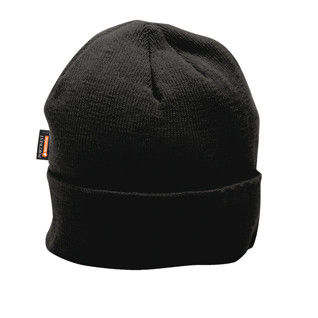Portwest Insulated Knit Beanie - B013 - Black O S - Customisable Hats