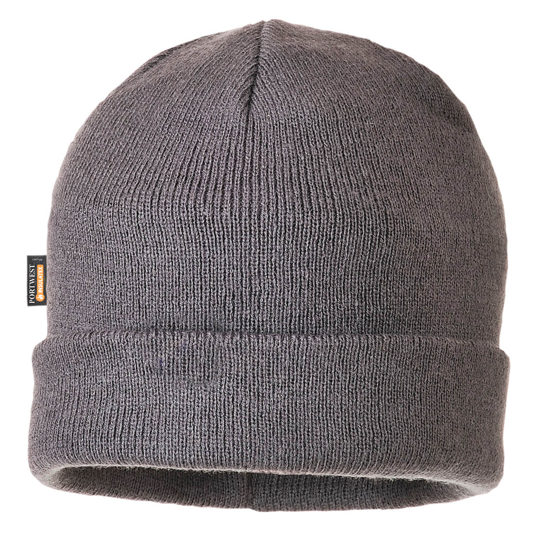 Portwest Insulated Knit Beanie - B013 - Grey O S - Customisable Hats
