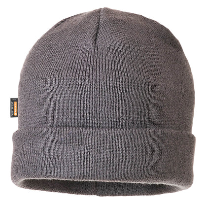 Insulated Knit Beanie B013 - Grey O S - Customisable All Weather Accessories