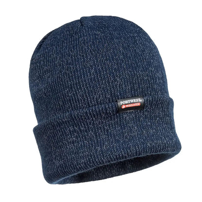 Insulated Knit Reflective Yarn Beanie B026 - - Customisable All Weather Accessories