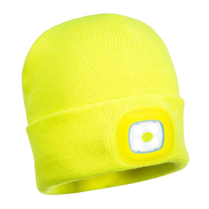 Rechargeable Led Beanie B029 - Yellow - Customisable Lighting