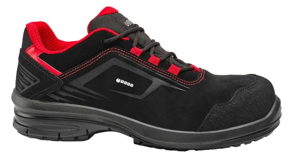 Dione Shoe S3 L Fo Sr - Black Red - Customisable Base