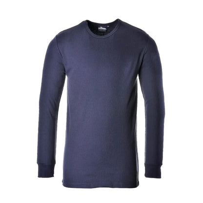 Thermal T Shirt Long Sleeve B123 - Navy - Customisable Base Layers