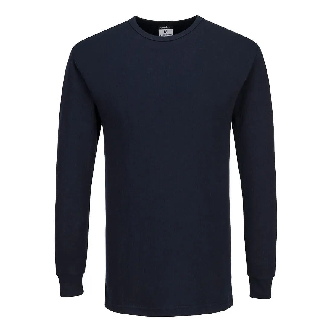 Thermal T Shirt Long Sleeve B123 - Navy - Customisable Base Layers